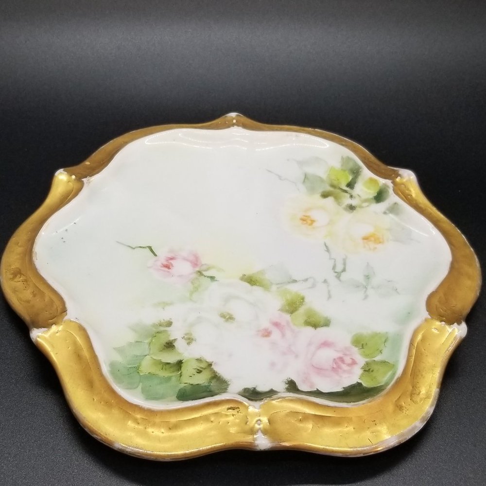 Vintage CT Germany Carl Tielsch Porcelain Serv/Display Cabinet Plate(1875-1909)